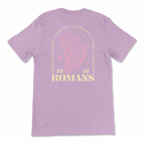 Purple Romans 12:12 T-Shirt
